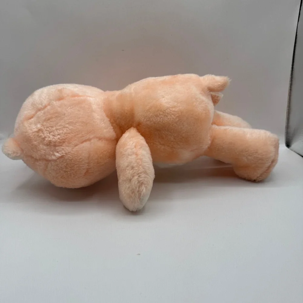 Kenner Friend Care Bear Plush 13in Peach Vintage 1983 Sunflower Belly Badge